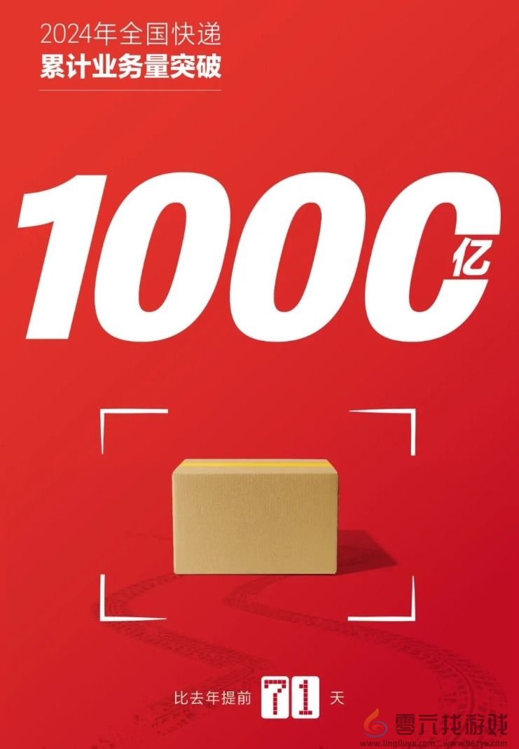 我国2024年快递业务量突破1000亿件！你贡献了多少(图1)