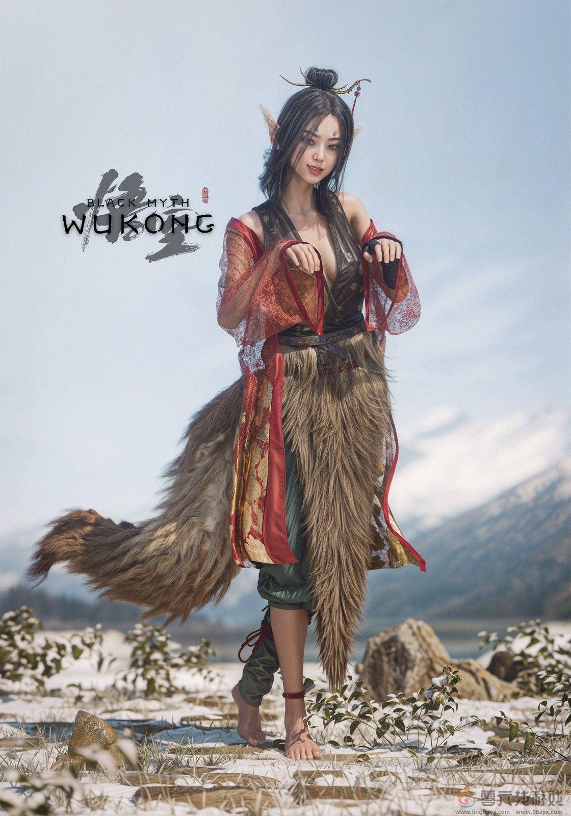 《黑神话：悟空》狐狸精萍萍模型被成功提取(图1)