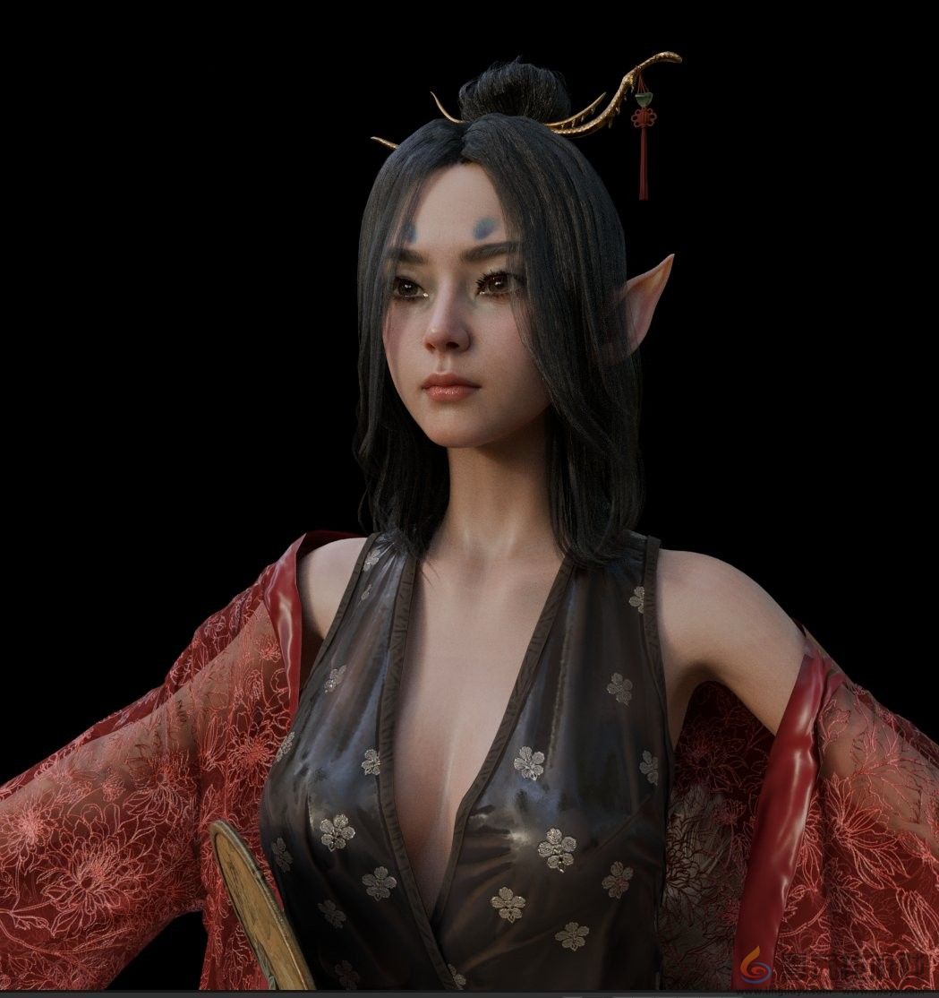 《黑神话：悟空》狐狸精萍萍模型被成功提取(图2)