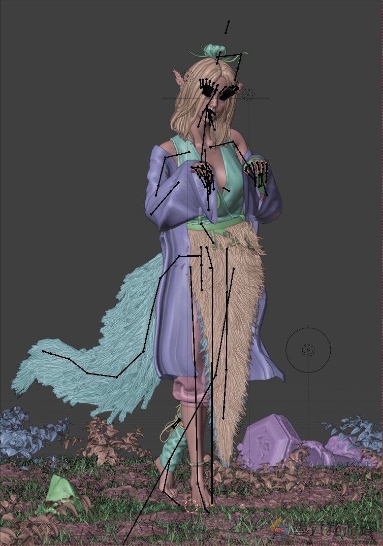 《黑神话：悟空》狐狸精萍萍模型被成功提取(图7)