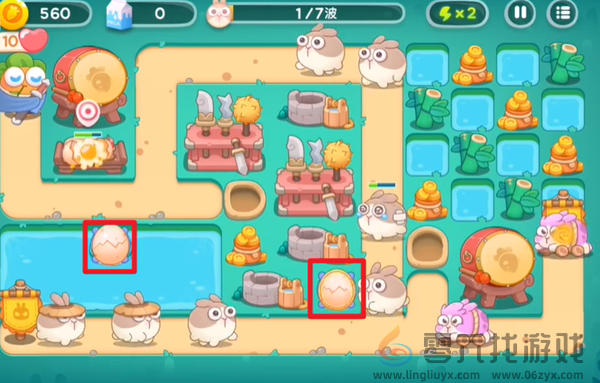 保卫萝卜4秋天的第一杯奶茶第11关通关攻略(图1)