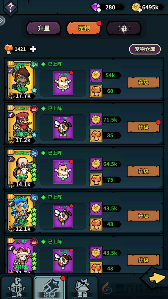 佣兵小镇宠物养成材料获取方法(图1) 佣兵小镇宠物养成材料获取方法(图1)