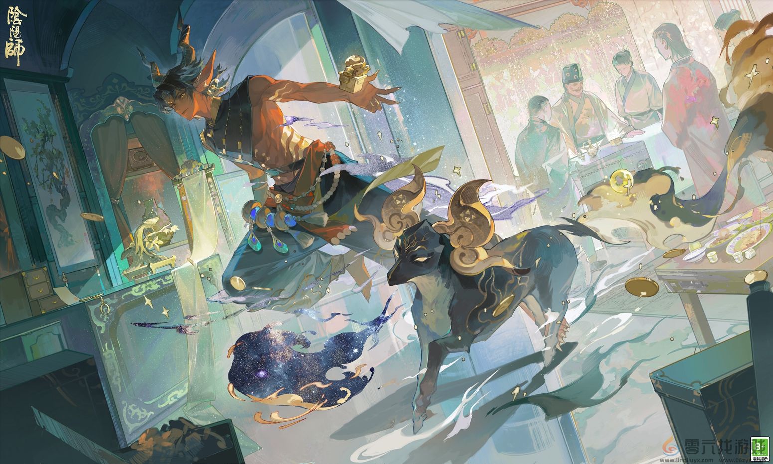 繁星闪烁,诡影现身《阴阳师》鬼金羊精美插画在此奉上!(图3) 繁星闪烁,诡影现身《阴阳师》鬼金羊精美插画在此奉上!(图3)