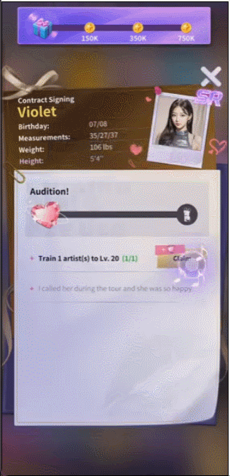 死磕美女养成SLG？这家厂商又测女团玩法，这次却保守了(图5)